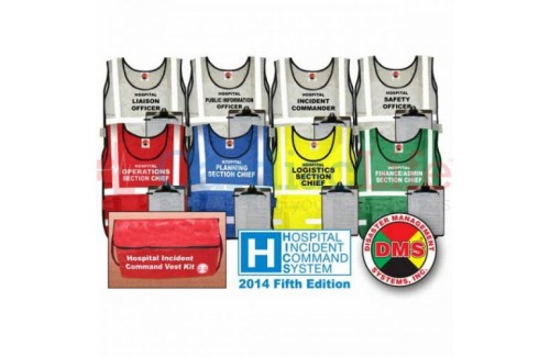 DMS-05371 HICS 2014 Command Vest Kit - 8 Positions for Small Hospitals